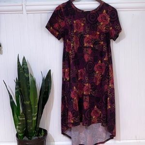 Purple Flower Lularoe Carly